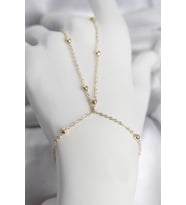 316L Çelik Gold Renk Top Zincirli Kadın Şahmeran - TJ-SN742