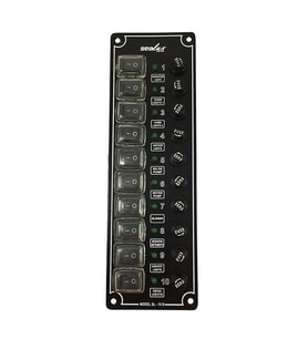 10 ANAHTARLI İZOLELİ DİKEY SWITCH PANEL TEKNE