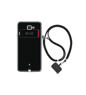 Samsung Galaxy J7 Prime J7 Prime 2 Kılıf Desenli Silikon Boyun Askılı My Love 1402