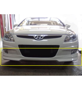 Hyundai i30 Ön Ek Karlık Abs Plastik Mat Siyah 2006 2007 2008 2009 2010 2011 2012 karlık+bodykit+ek