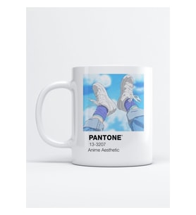 Pantone Anime Aesthetic Baskı Porselen Kupa Bardak
