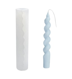 Silikon Şamdanlık Mum Kalıbı İtalyan Burgulu 18.7 CM