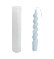 Silikon Şamdanlık Mum Kalıbı İtalyan Burgulu 18.7 CM