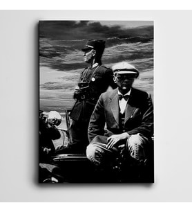 Atatürk Gözlük Kanvas Tablo