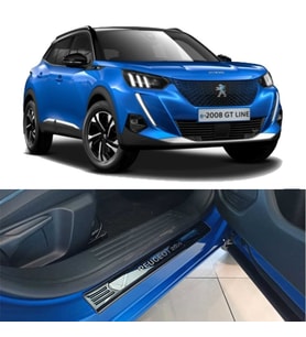 Peugeot 2008 Kapı Eşiği Kromu Nikelajı Titanyum Siyah 2020 Sonrası