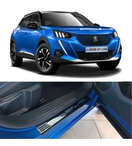 Peugeot 2008 Kapı Eşiği Kromu Nikelajı Titanyum Siyah 2020 Sonrası