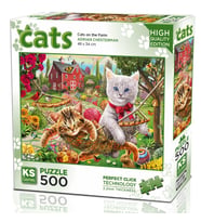 KS Games 500 Parça Çiftlikteki Kediler Puzzle