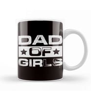 Dad Of Girls Daughter Papa Father Daddy Stepdad Family Poppa Kupa Bardak Porselen