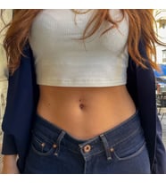 Heppii Cerrahi Çelik Küçük Toplu Göbek Piercingi Gümüş Renk (Çok Renkli)