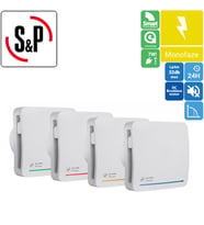 Soler & Palau Ecoair Design S Duvar Tavan Tipi Sessiz 100mm Radyal Fan Banyo Aspiratörü Ortam havalandırma Fanı AGMair agm sp