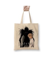 Death Note Kira Bez Çanta Uzun Saplı Alışveriş Çantası Plaj Çantası (Beyaz)