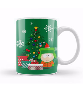 Kyle Around The Christmas Tree South Park Kupa Bardak Porselen