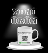 Kişiye Özel Qr Kod Şarkı Hediye Seramik Kupa Bardak