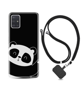 Samsung a71 A72 A73 A7 A9 2018 C7 C9 Kılıf Boyun Askılı Silikon Bay Bay Panda 1784