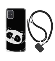 Samsung a71 A72 A73 A7 A9 2018 C7 C9 Kılıf Boyun Askılı Silikon Bay Bay Panda 1784