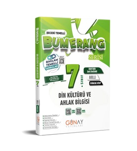 7. Sınıf Din Kültürü ve Ahlak Bilgisi Bumerang Soru Bankası Günay Yayınları