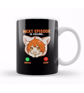 Anime Girl Next Episode Is Calling Sleep Can Wait Kupa Bardak Porselen