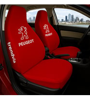 Peugeot Araç Ön ve Arka Koltuk Kılıfı – Penye Oto Servis Koruma Kılıfı (Kırmızı)