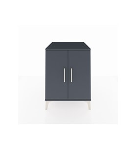 Kronos Komodin Tek Raflı 2 Kapaklı 60x59x80 Antrasit-Antrasit