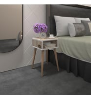 Kenzlife komodin ragnarok crd komidin 49*29*29 ahşap ayaklı (Karışık)