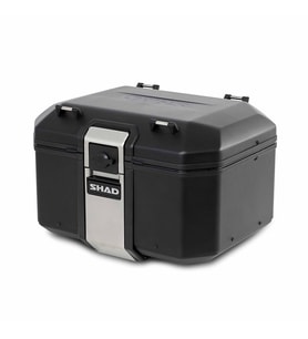 TR48 Black Motosiklet Arka Çanta 48 Litre Kapasiteli Top Case Motor Çanta Alüminyum Siyah
