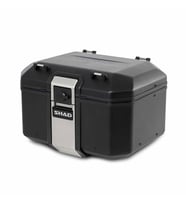 TR48 Black Motosiklet Arka Çanta 48 Litre Kapasiteli Top Case Motor Çanta Alüminyum Siyah