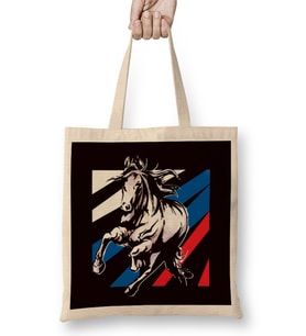 Horses Fan Horse Riding Equestrian Sport Saddle Horseshoe Bez Çanta Uzun Saplı