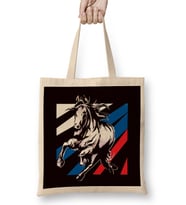Horses Fan Horse Riding Equestrian Sport Saddle Horseshoe Bez Çanta Uzun Saplı