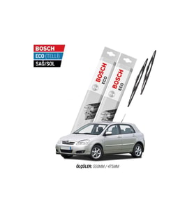 Toyota Corolla Hatchback 2005 Model Silecek Takımı Bosch Eco (telli)
