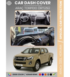 ISUZU D-MAX RT50 KASA (2012-2019) Torpido Örtüsü Ön Göğüs Koruma Torpido Koruma Tam Uyum Uv Koruma
