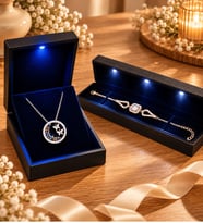 925 Ayar Gümüş Takı Seti Rose Kelebek Yuvası Kolye ve Rose Baget Bileklik Işıklı Kutulu