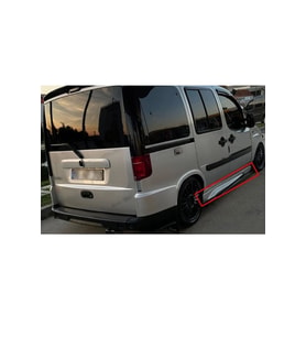 fiat doblo 2 yan marşpiyel takımı - PLASTİK - PARLAK SİYAH