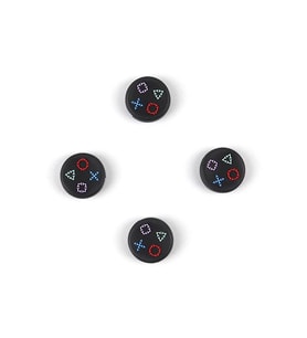 Ps5 Dualsense Xbox Ps4 Ps3 4 Çift Tırtıklı Analog Başlığı Beyaz Ultra Incelik