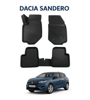Dacia Sandero Stepway 2021+ Comfort / Essential Paket 3D Havuzlu Oto Paspas (Bardaksız)