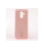 Samsung Galaxy A6 Plus 2018 Uyumlu Kılıf Zore Shining Silikon (Pembe)