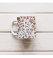 Anne ve Çocuklar için Kişiye Özel Kupa Bardak, 3D Efektli İsimli Baskı, 330ml, Beyaz (Doğal Beyaz)