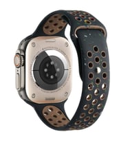 Watch 38mm Kordon Yeni Seri 2023 KRD-02 Silikon Kordon Kayış (Siyah)