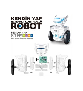 Kendin Yap STEM V01 Montaj Robot  Yerçekimi Sensörlü El Bandı Kumandalı Eğitici Oyuncak Robot