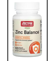 Jarrow Formulas, Vegan Zinc Balance, 100 Veggie Capsul.Mde ın Usa.3839 (Renksiz)