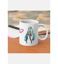 Hatsune Miku Kupa Bardak (Beyaz)