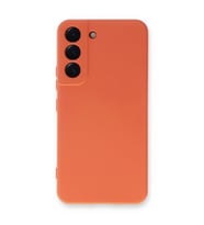 Samsung Galaxy S22 Plus Kılıf Nano İçi Kadife Silikon - Turuncu
