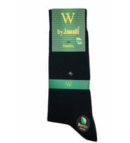 By Jawalli Düz Bambu Erkek Çorabı (Siyah)