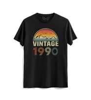 Vintage 1990 Eskitme Siyah Tshirt