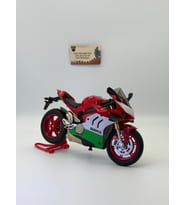 Ducati Panigale Tricolor V4 Maket 1:10 Alloy Metal Diecast Sesli Işıklı