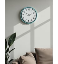 36 Cm Turkuaz Dekoratif Duvar Saati