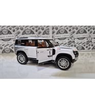 Diecast Model Metal Oyuncak Araba Land Rover Jip Defender Modifiyeli Koleksiyon Jeep 20cm Suv Beyaz