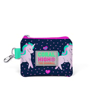 Coral High Kids Lacivert Pembe Unicorn Desenli Bozuk Para Çantası 21720