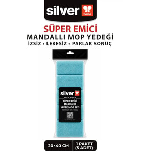 5'li Mandallı Mop Uyumlu Mikrofiber Yedek Mop Bezi Yıkanabilir Parke Fayans Laminat İçin