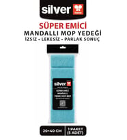 5'li Mandallı Mop Uyumlu Mikrofiber Yedek Mop Bezi Yıkanabilir Parke Fayans Laminat İçin