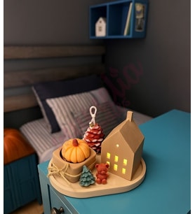 Mumelia Candles Küçük Ev Işığı - Doğal Soya Dekoratif Mum Seti